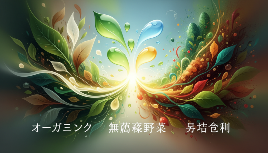 「オーガニック」「無農薬野菜」「有機栽培」は一体何が違う？