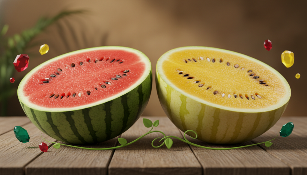 赤いスイカ 黄色いスイカの秘密に迫る！栄養から味、意外なルーツまで解説