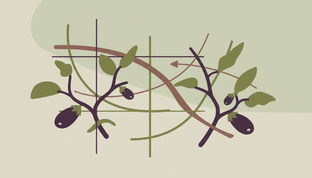 ナスの仕立て方：誘引と整枝で生育をコントロール