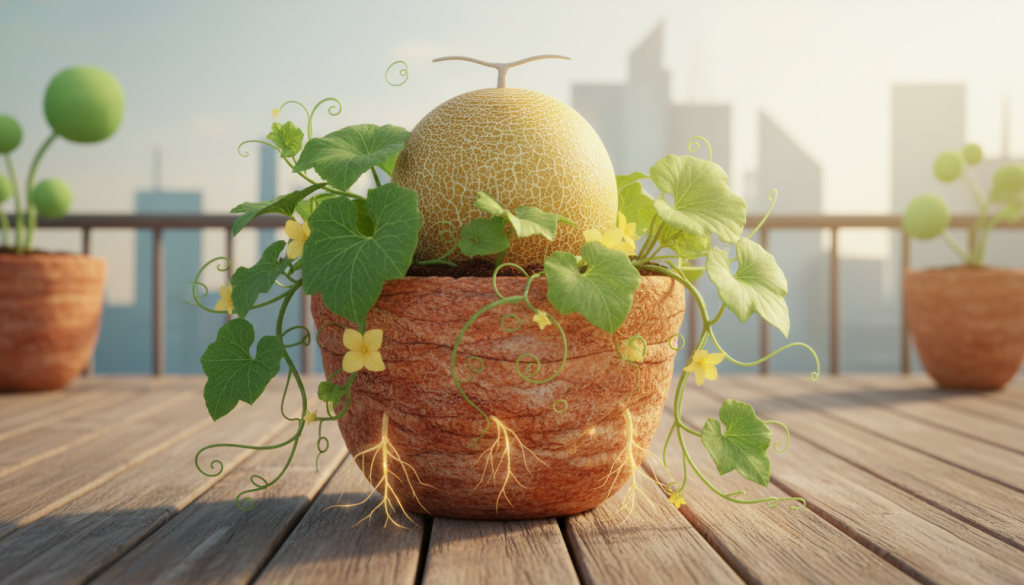 プランター栽培でもメロンは育つ!ベランダ園芸の楽しみ方