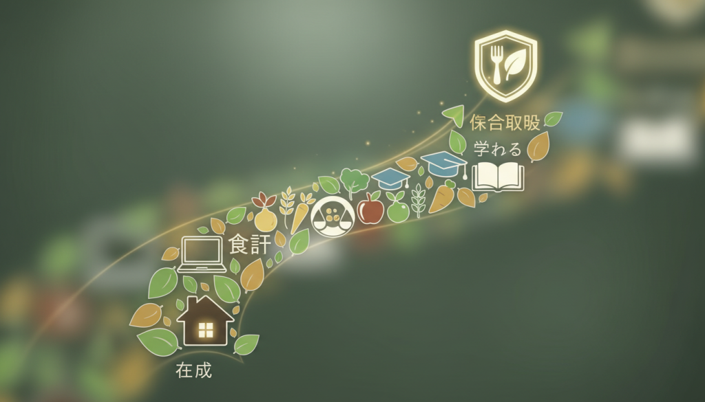 在宅で学べる!食育アドバイザー資格取得への道のり