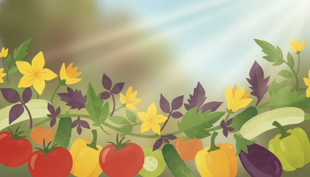 家庭菜園で夏野菜を育てて、旬の恵みを満喫しませんか？