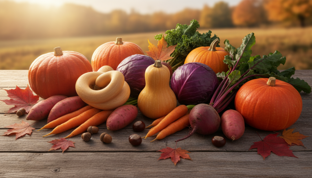 秋の恵みを感じる旬の野菜たち