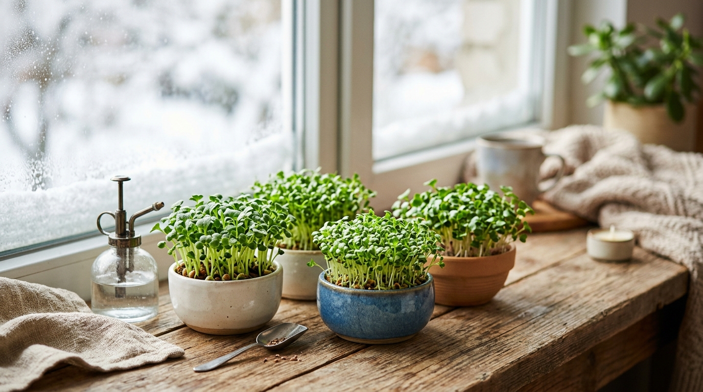室内で手軽に楽しむスプラウト栽培｜冬でも美味しいプチ自給自足の始め方