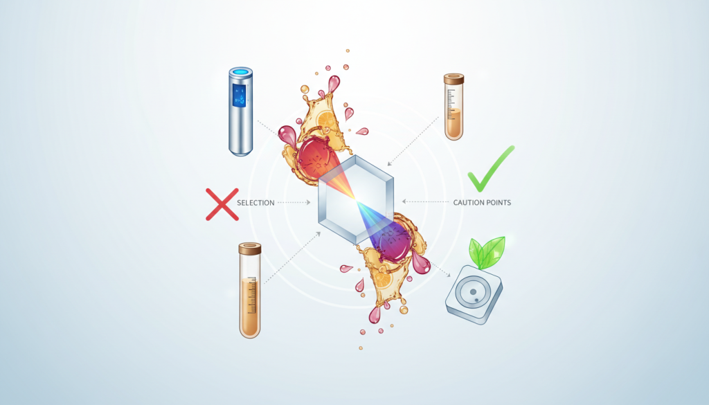 糖度計の賢い使い方を徹底解説！仕組みからタイプ別の選び方、注意点まで