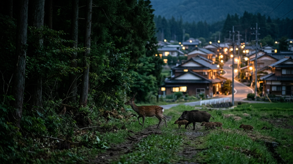 野生動物が人里へ現れるようになった理由